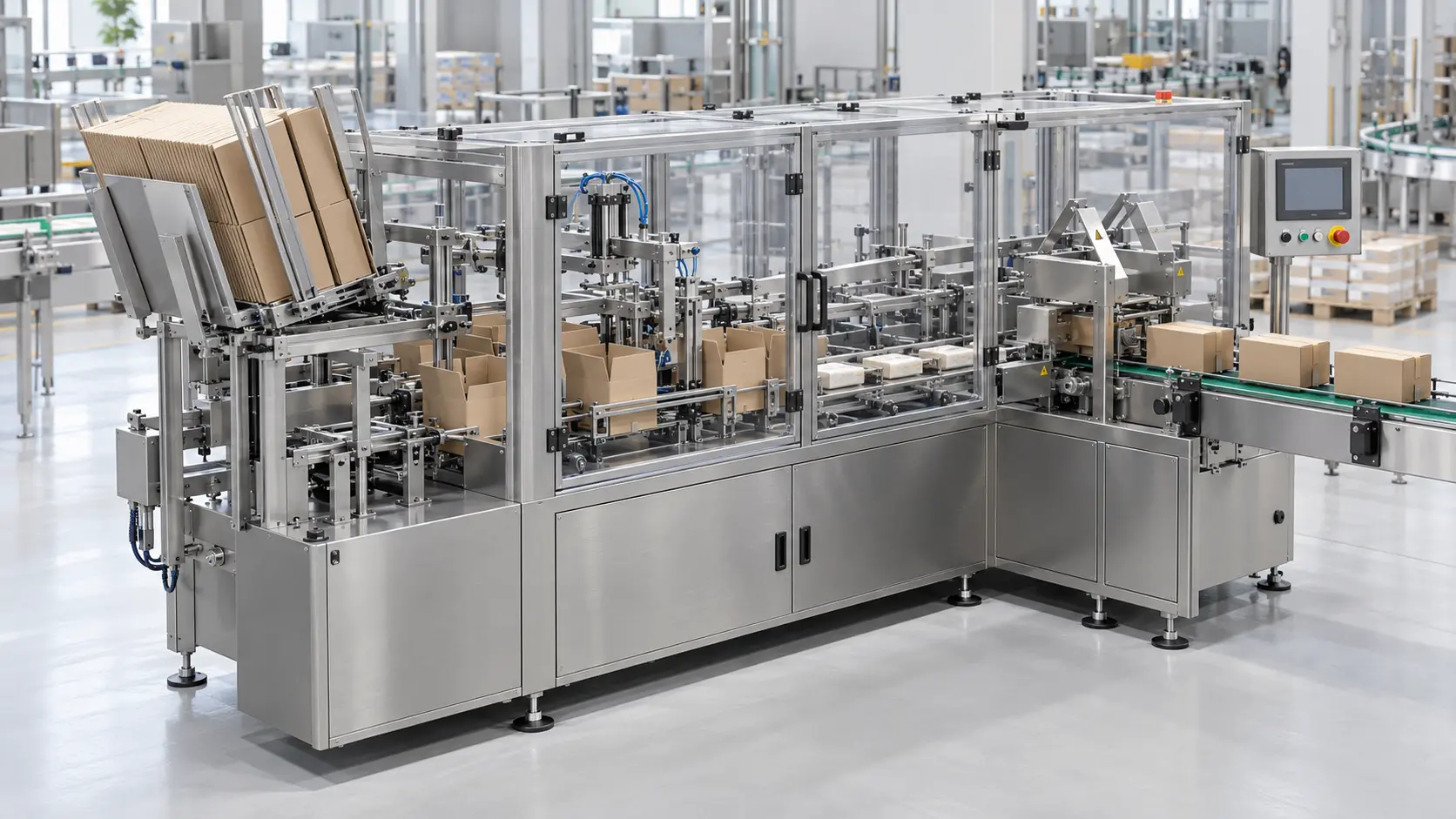 Cartonatrice automatica per formatura e chiusura di scatole